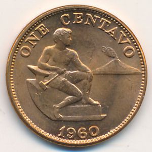 Филиппины, 1 сентаво (1960 г.)