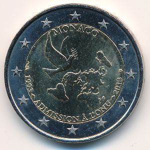 Монако, 2 евро (2013 г.)