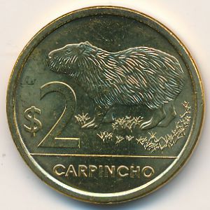 Uruguay, 2 pesos, 2011