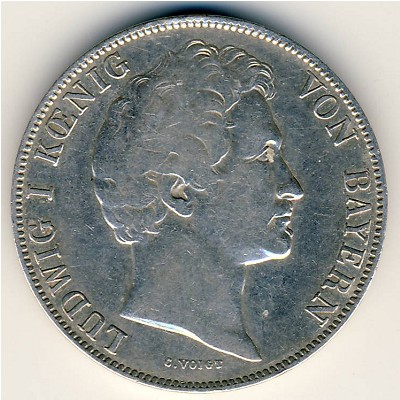 Bavaria, 1 gulden, 1837–1848