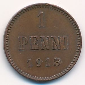 Finland, 1 penni, 1913