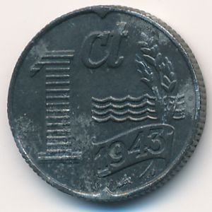 Нидерланды, 1 цент (1943 г.)