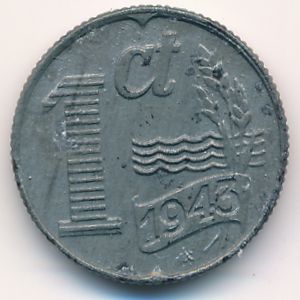 Нидерланды, 1 цент (1943 г.)