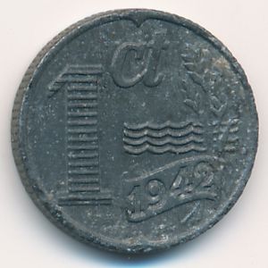 Нидерланды, 1 цент (1942 г.)
