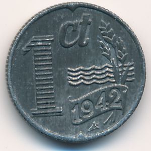 Нидерланды, 1 цент (1942 г.)