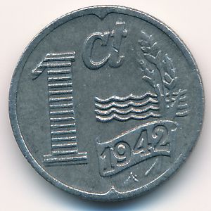 Нидерланды, 1 цент (1942 г.)
