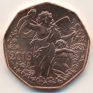 Австрия, 5 евро (2019 г.)