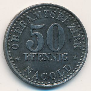 Нагольд., 50 пфеннигов (1920 г.)
