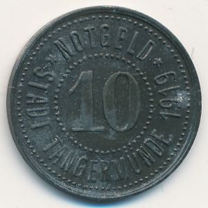 Тангермюнде., 10 пфеннигов (1919 г.)