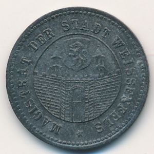 Вайсенбург., 10 пфеннигов (1918 г.)