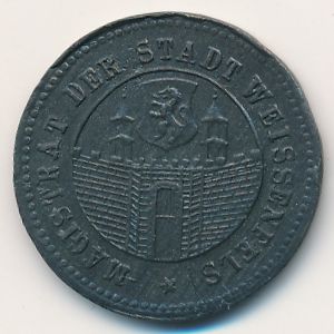 Вайсенбург., 10 пфеннигов (1919 г.)