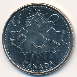 Канада, 25 центов (2002 г.)