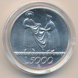 Италия, 5000 лир (1999 г.)