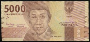 Indonesia, 5000 рупий, 2016