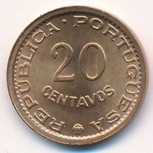 Мозамбик, 20 сентаво (1973 г.)