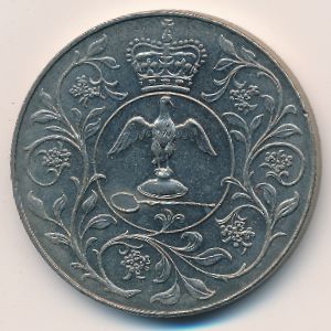 Великобритания, 25 новых пенсов (1977 г.)