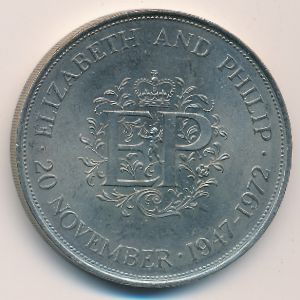 Великобритания, 25 новых пенсов (1972 г.)