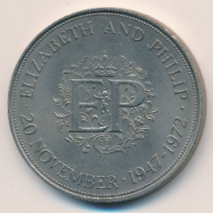 Великобритания, 25 новых пенсов (1972 г.)