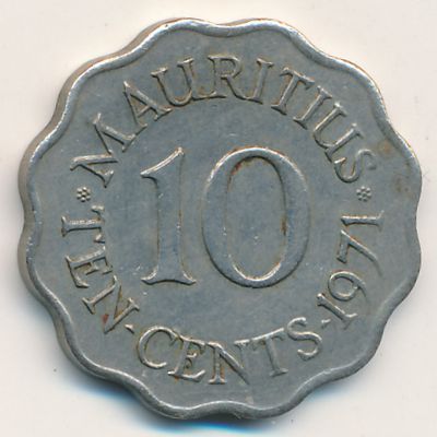 Маврикий, 10 центов (1971 г.)