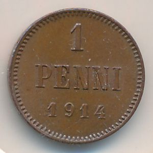 Финляндия, 1 пенни (1914 г.)