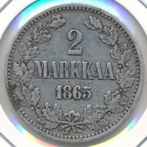 Финляндия, 2 марки (1865 г.)