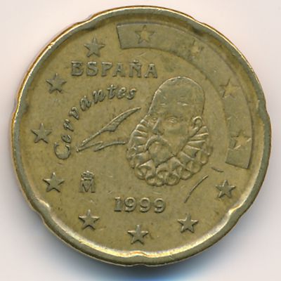 Испания, 20 евроцентов (1999 г.)