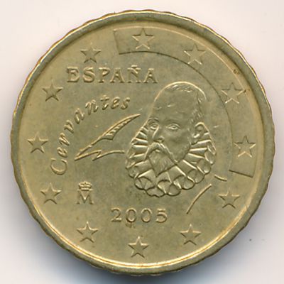 Испания, 10 евроцентов (2005 г.)