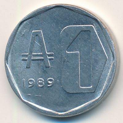 Аргентина, 1 аустраль (1989 г.)