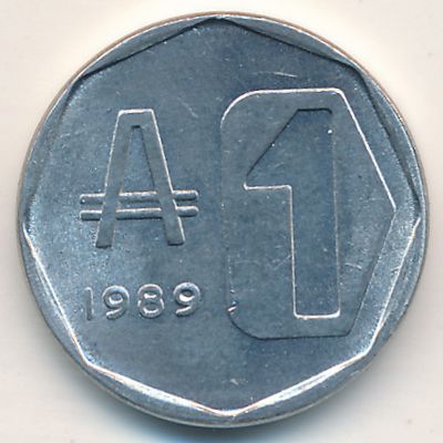 Аргентина, 1 аустраль (1989 г.)