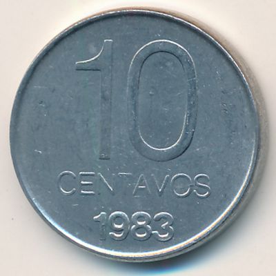 Аргентина, 10 сентаво (1983 г.)