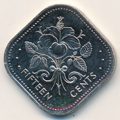 Bahamas, 15 cents, 2005