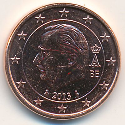 Бельгия, 1 евроцент (2013 г.)