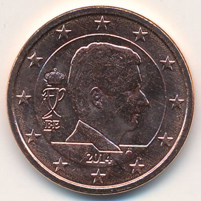 Belgium, 5 euro cent, 2014–2020