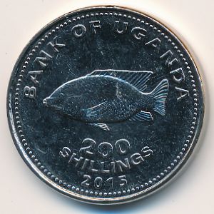 Uganda, 200 shillings, 2015