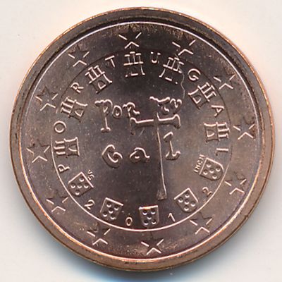 Portugal, 2 euro cent, 2012