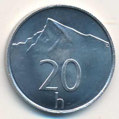 Slovakia, 20 halierov, 1996