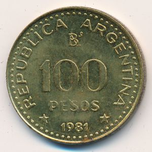 Argentina, 100 pesos, 1981