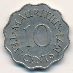 Маврикий, 10 центов (1971 г.)
