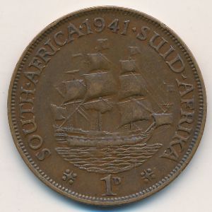 ЮАР, 1 пенни (1941 г.)