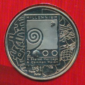Singapore., 1 dollar, 2000