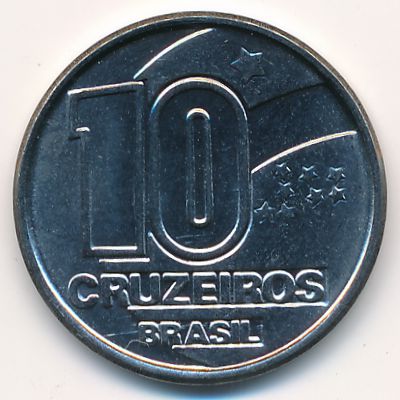 Brazil, 10 cruzeiros, 1991