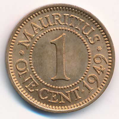 Маврикий, 1 цент (1949 г.)