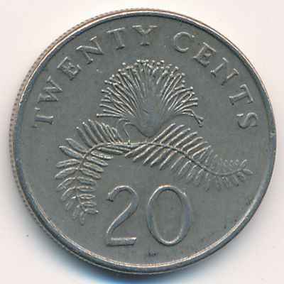 Сингапур, 20 центов (1997 г.)