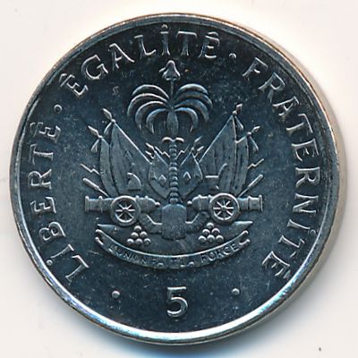 Haiti, 5 centimes, 1997