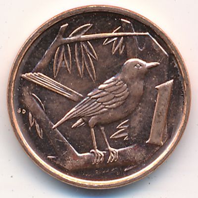 Cayman Islands, 1 cent, 2008