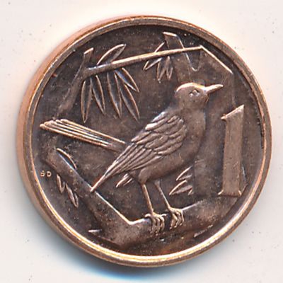 Cayman Islands, 1 cent, 2008