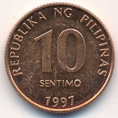 Philippines, 10 centimos, 1997