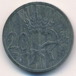 Богемия и Моравия, 20 гелеров (1941 г.)