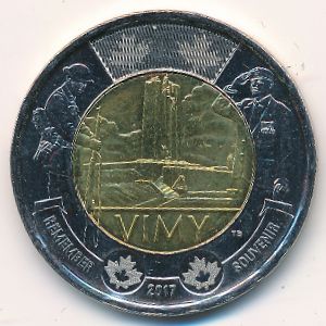 Canada, 2 dollars, 2017