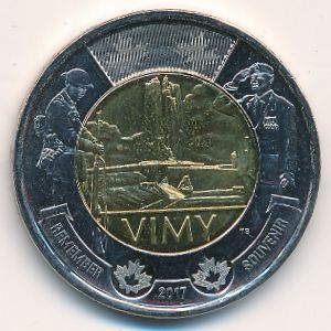 Канада, 2 доллара (2017 г.)